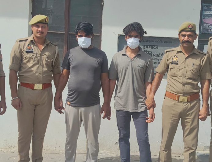 थाना सेक्टर 142 पुलिस द्वारा 02 वांछित अभियुक्त गिरफ्तार