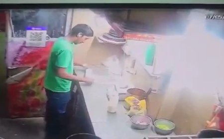 नोएडा में थूक कर पिज्जा बनाने का वीडियो हुआ वायरल, हिन्दू संगठन के लोगों ने आरोपी युवक को पकड़ा