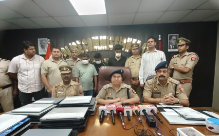 नोएडा में लैपटॉप चोरी गैंग का भंडाफोड़, 31 चोरी के लैपटॉप बरामद; तीन शातिर चोर गिरफ्तार