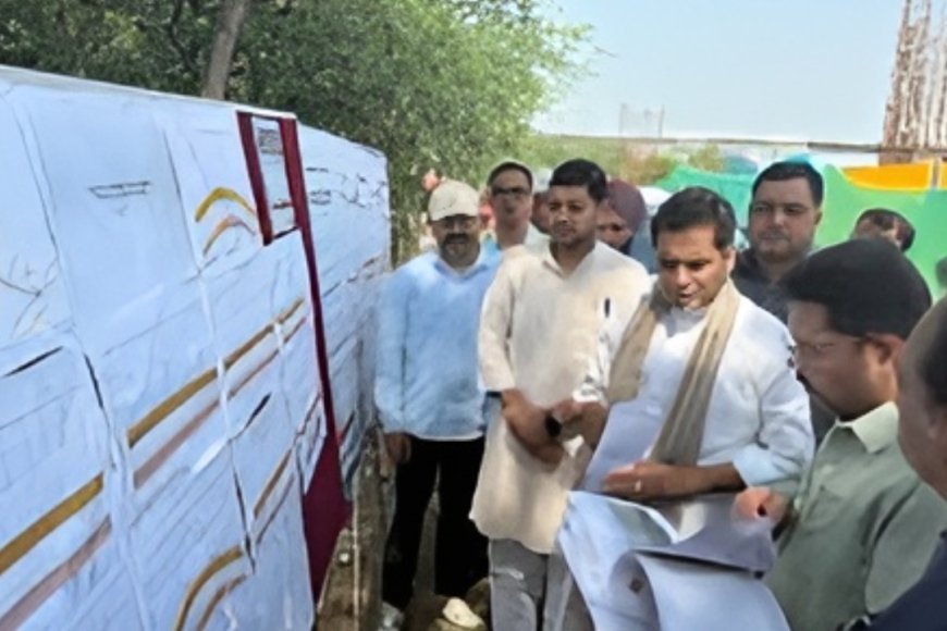 नोएडा: पंकज सिंह ने किया चिल्ला एलिवेटेड रोड का निरीक्षण, जल्द मिलेगी जाम से राहत