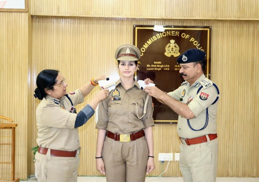 गोल्ड मेडल जीतने वाली नोएडा की महिला आरक्षी को मिला प्रमोशन, पुलिस कमिश्नर ने लगाया स्टार