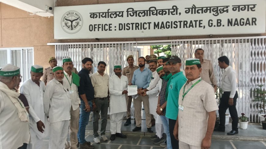 भारतीय किसान यूनियन भानू ने अधिकारियों को सौंपा ज्ञापन, जल्द समाधान का मिला आश्वासन