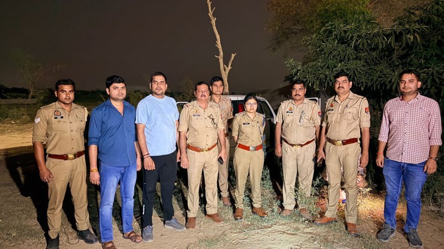 ग्रेटर नोएडा में पुलिस मुठभेड़, लिफ्ट देने के बहाने लूट करने वाला बदमाश एनकाउंटर में गिरफ्तार