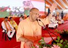 मुख्यमंत्री योगी आदित्य नाथ ने कहा अयोध्या जी मे हनुमानगढ़ी की सीढ़ीओ पर नमाज पढ़वाने का पाप सपा व कांग्रेस ने किया