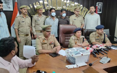 नोएडा थाना सेक्टर 20 पुलिस द्वारा दो शातिर चोर गिरफ्तार
