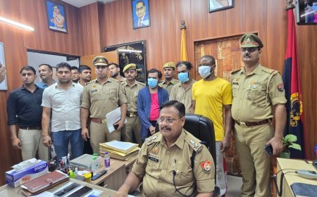 ग्रेटर नोएडा थाना बीटा 2 पुलिस द्वारा ड्रग्स तस्करी मे एक विदेशी नागरिक सहित तीन अभियुक्त गिरफ्तार