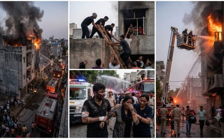 थाना फेज 3 क्षेत्र के मामूरा सेक्टर 66 मे भीषण आग दो की मौत