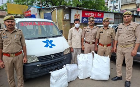 थाना फेज 1 पुलिस द्वारा गांजा तस्कर को किया गिरफ्तार