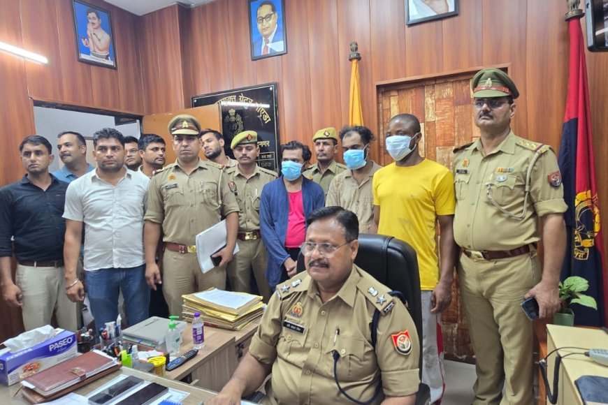 ग्रेटर नोएडा थाना बीटा 2 पुलिस द्वारा ड्रग्स तस्करी मे एक विदेशी नागरिक सहित तीन अभियुक्त गिरफ्तार