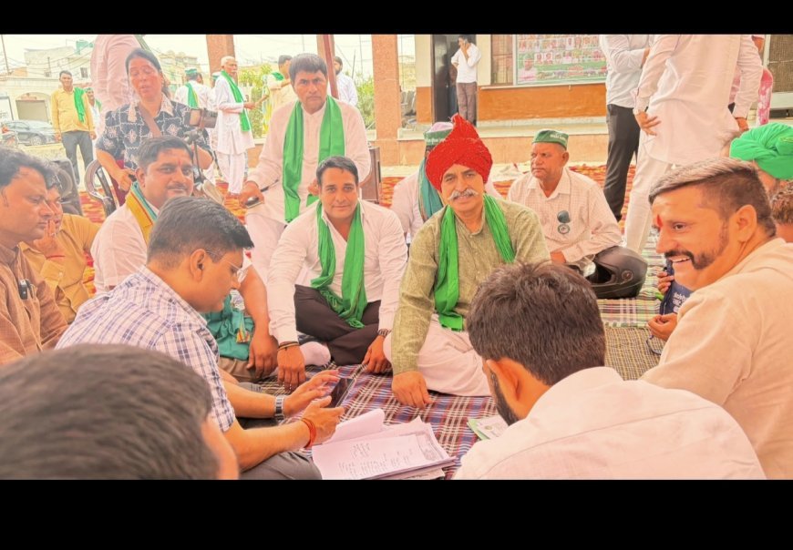 भारतीय किसान यूनियन भानु के कार्यकर्ताओ द्वारा तहसील दादरी मे महा पंचायत का किया आयोजन