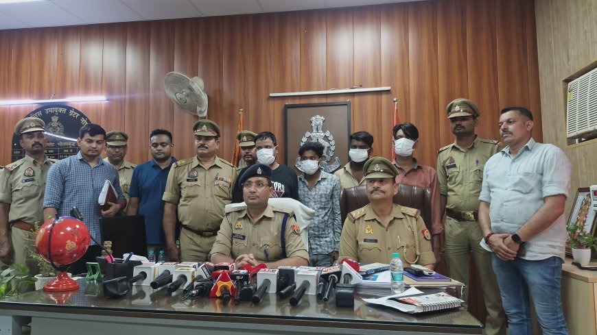 थाना नॉलेजपार्क पुलिस द्वारा अवैध नशीले पदार्थ की तस्करी करने वाले 04 अभियुक्त गिरफ्तार