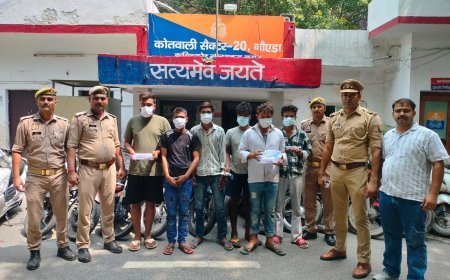 थाना सेक्टर-20 पुलिस द्वारा दो-पहिया वाहन चोरी करने वाले गिरोह का पर्दाफाश