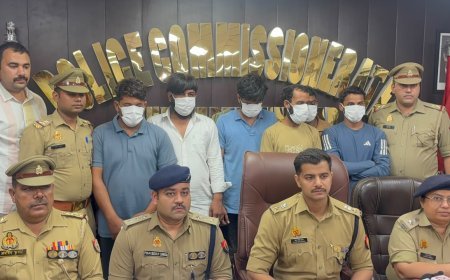 थाना सेक्टर-20 पुलिस द्वारा चोरी करने वाले 06 अभियुक्त गिरफ्तार, कब्जे से कुल 01 करोड़ 48 लाख रुपये नगद व घटना में प्रयुक्त एक कार बरामद।