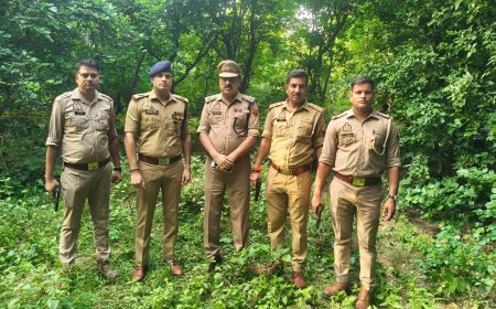थाना ईकोटेक-3 पुलिस और बच्ची हत्यारोपी अभियुक्त के बीच मुठभेड़