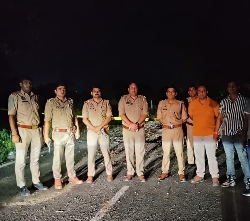 थाना रबूपुरा पुलिस व बदमाशों के बीच हुयी पुलिस मुठभेड