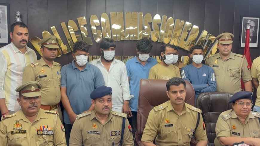 थाना सेक्टर-20 पुलिस द्वारा चोरी करने वाले 06 अभियुक्त गिरफ्तार, कब्जे से कुल 01 करोड़ 48 लाख रुपये नगद व घटना में प्रयुक्त एक कार बरामद।