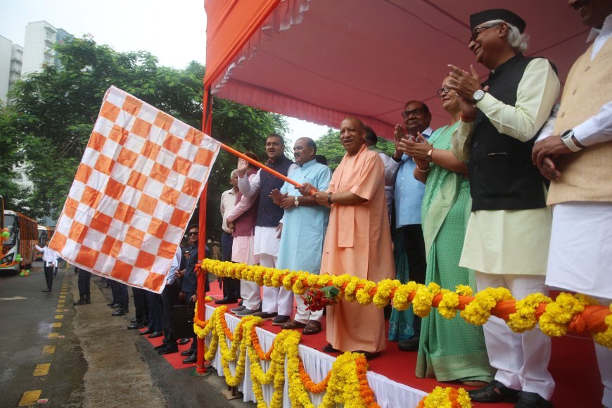 ‘लोकमाता अहिल्याबाई मातृशक्ति यात्रा’ का शुभारंभ कर सीएम योगी आदित्यनाथ ने विशेष बसों को झंडी दिखाकर रवाना किया