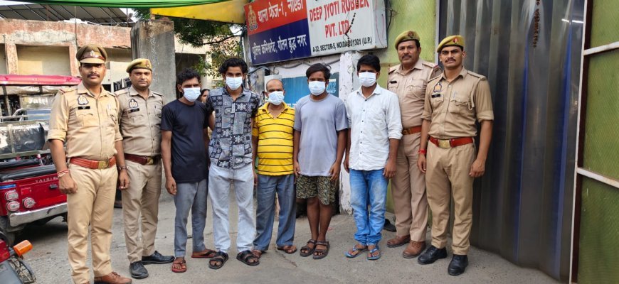 थाना फेस-1 पुलिस द्वारा मारपीट कर हत्या करने वाले 05 अभियुक्तगणों को किया गिरफ्तार