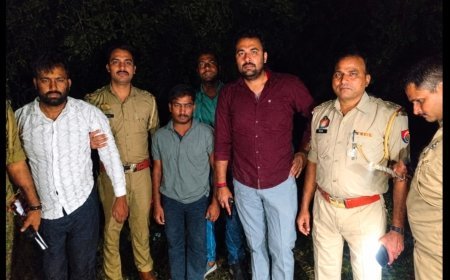 थाना सेक्टर-20 पुलिस व बदमाशों के बीच हुई मुठभेड़, मुठभेड़ मे एक बदमाश घायल
